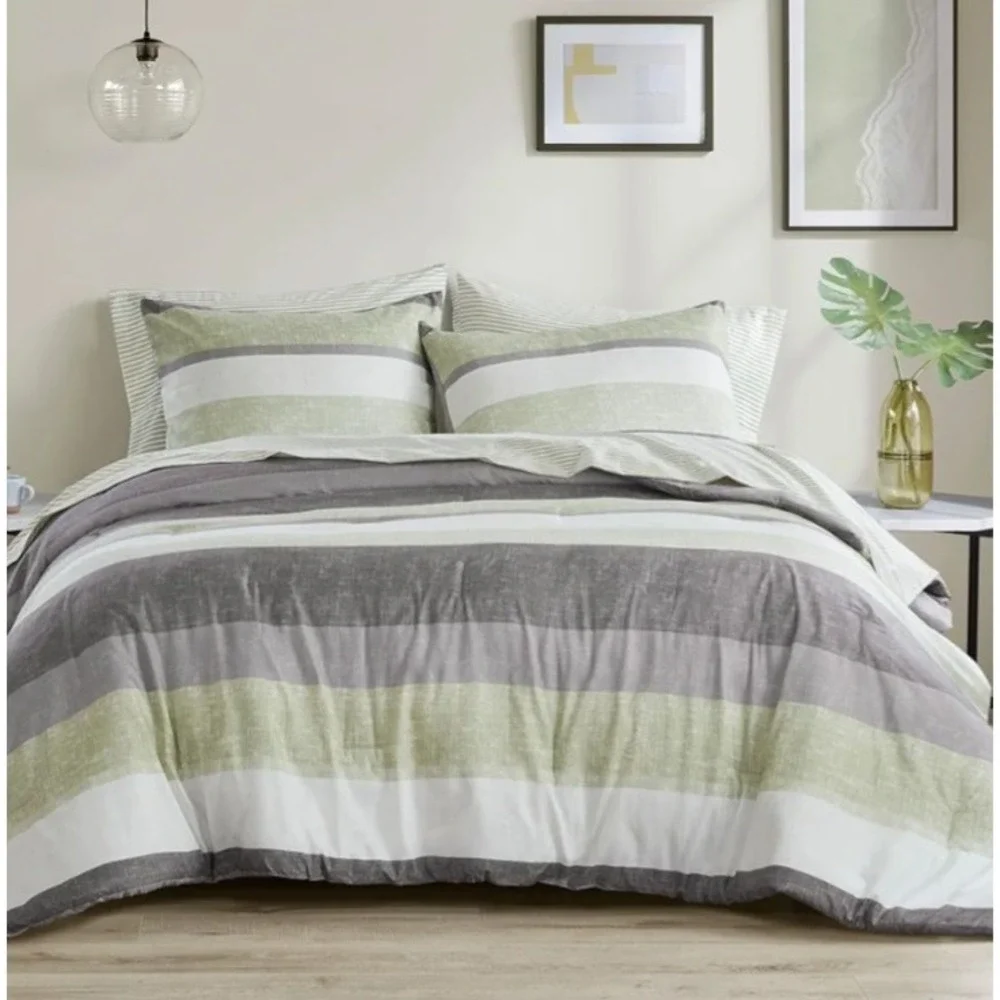 Madison Park‎ Jaxon Twin Comforter Set, Bed in A Bag Comforter & Sheet Set,...